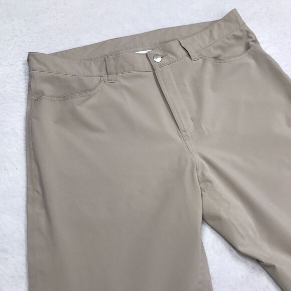 PETER MILLAR EB66 Golf Pants Men 36x30 Khaki Tan Crown Sport Stretch Fabric - Picture 6 of 16